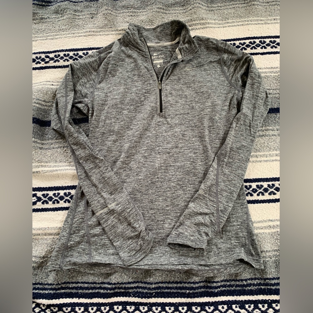 COPY - Nike Womens Grey Dri-Fit Running Top Size M